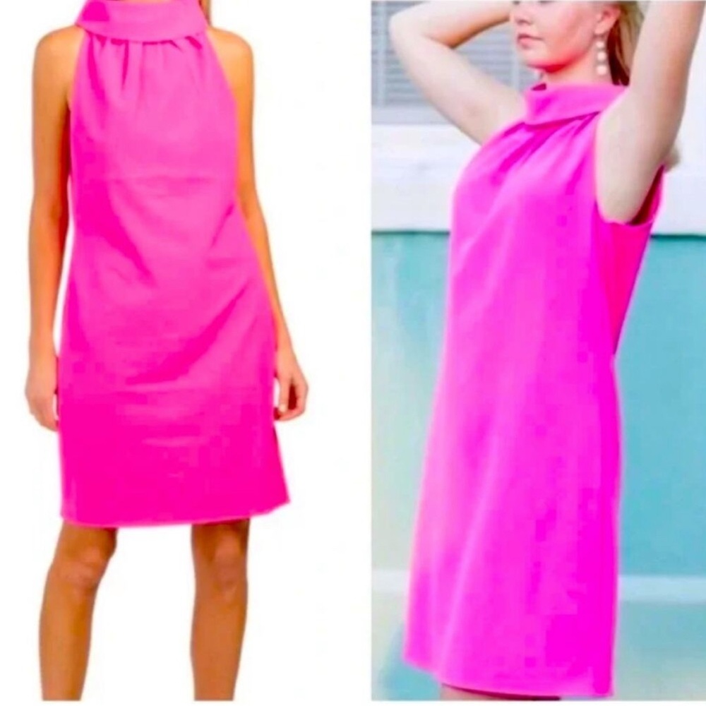 Vibrant Pink Sleeveless Dress